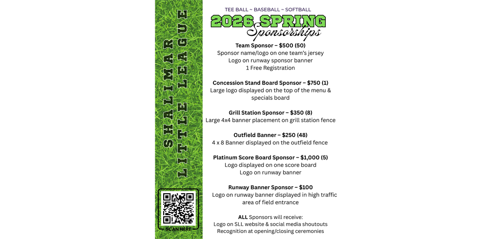 2026 Spring Sponsorships