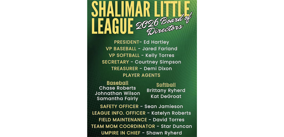 2026 Board Of Directors