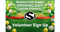 Volunteers Needed For Opening Day